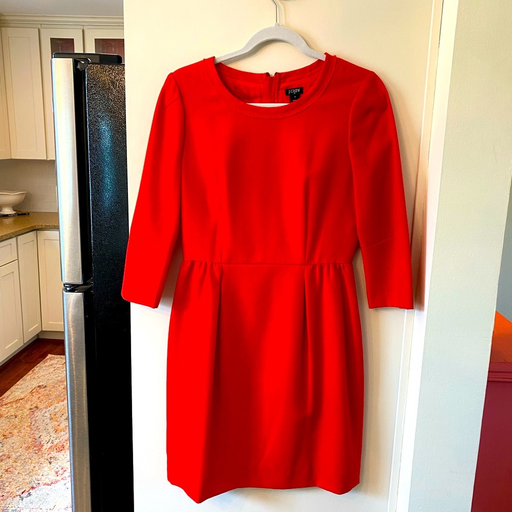 👗J. Crew Coral / Red Dress